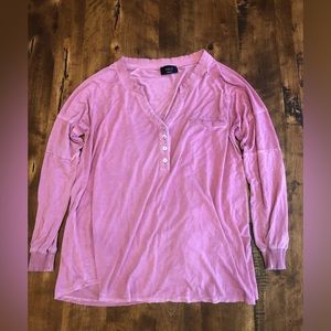 Vici Long Sleeve Henley Shirt